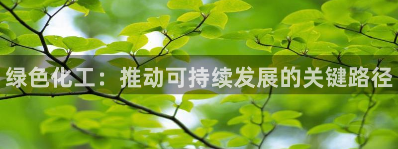 亿万手游平台官网入口：绿色化工：推动可持续发展的关键路径