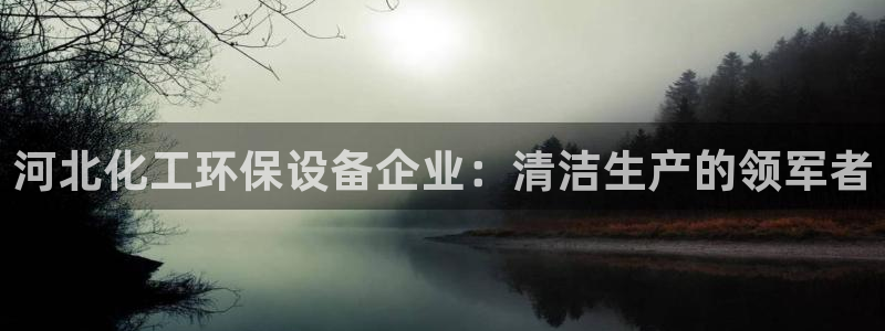 亿万先生客服联系方式查询：河北化工环保设备企业：清洁生产的领军者