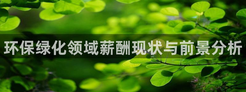亿万billions：环保绿化领域薪酬现状与前景分析