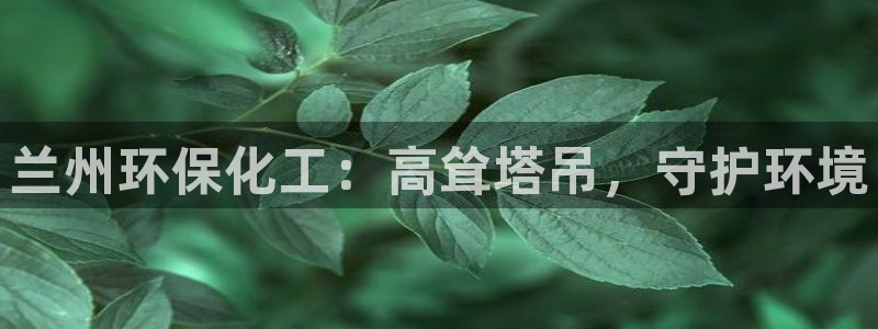 亿万先生客户端官网：兰州环保化工：高耸塔吊，守护环境