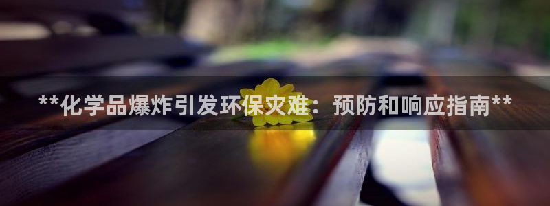 亿万先生官方客服：**化学品爆炸引发环保灾难：预防和响应指南**