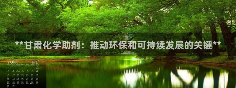 亿万先生首页：**甘肃化学助剂：推动环保和可持续发展的关键**