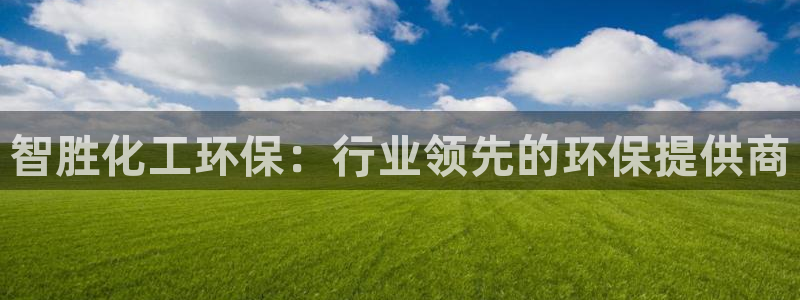 亿万下载第三季：智胜化工环保：行业领先的环保提供商