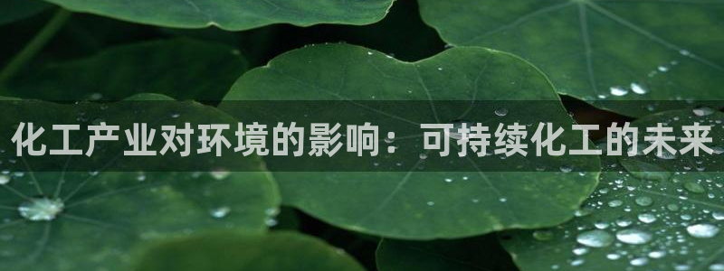 亿万先生手机版入：化工产业对环境的影响：可持续化工的未来
