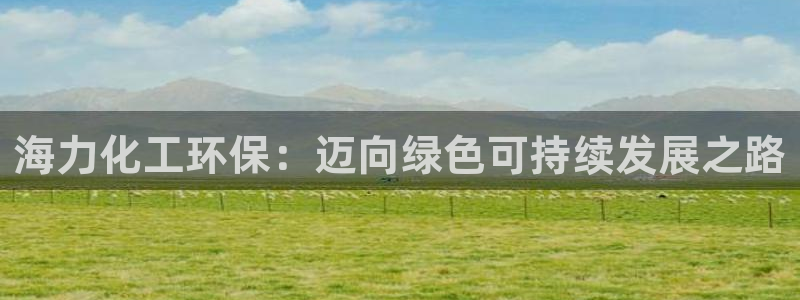 亿万百度贴吧：海力化工环保：迈向绿色可持续发展之路