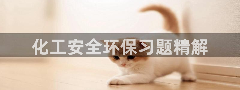 亿万国际游戏官网：化工安全环保习题精解